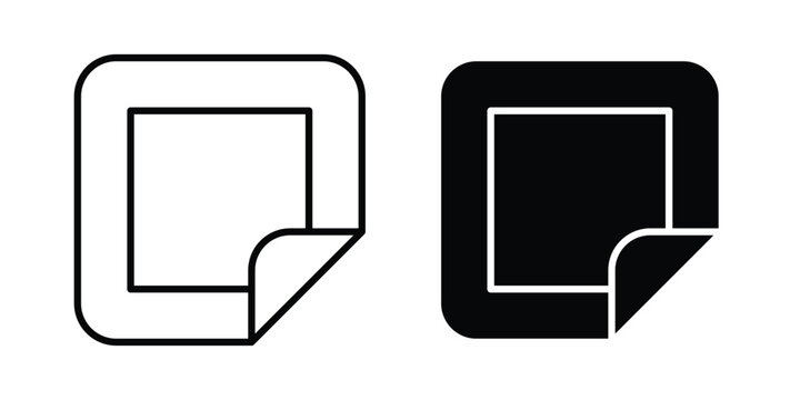 Nicotine patch icon on white background. linear pictogram. Flat symbols