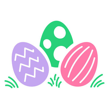 Three easter eggs