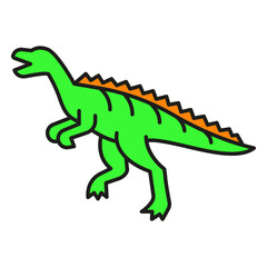 Obraz premium Dinosaur animal color stroke