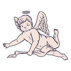 Fototapeta premium Heavenly cherub