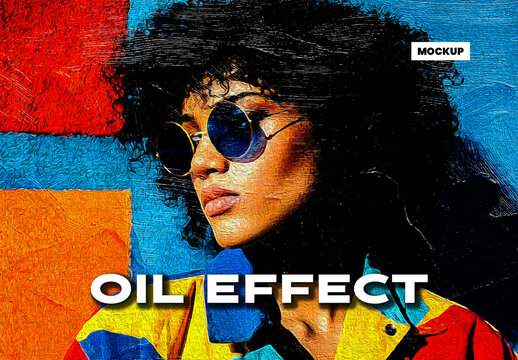 Oil Effect Mockup