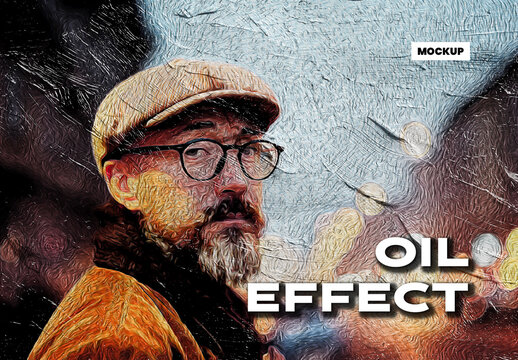 Oil Effect Mockup