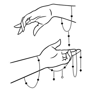 Fortune teller hands