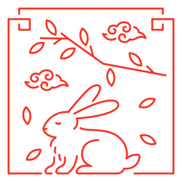 The eastern sign of rabbit