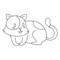 Cute cat ready to play © Vexels