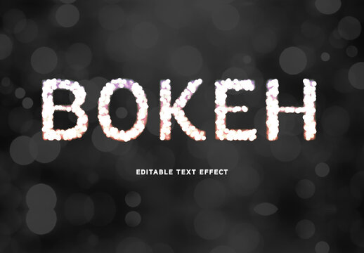 Bokeh Text Effect