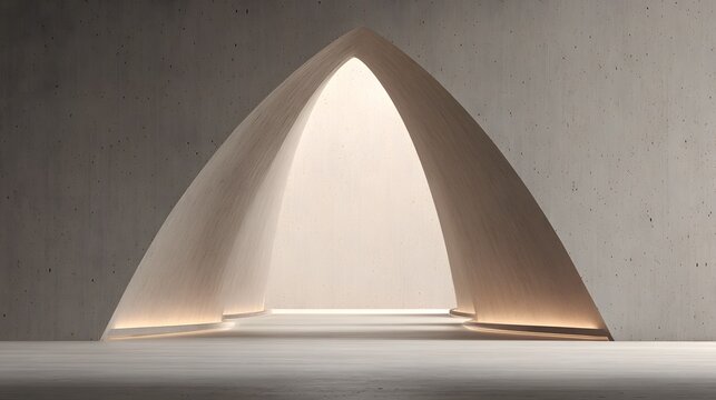 Abstract Minimalist Arch Interior
