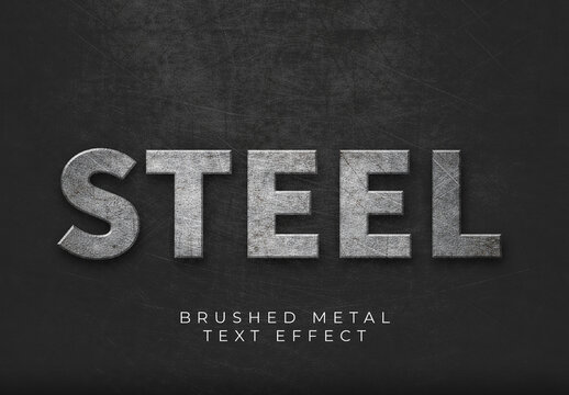 Brushed Metal Text Effect