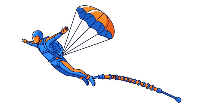 Exciting Skydiving Adventure With A Unique Parachute System