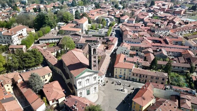 Vista aerea di Carate Brianza