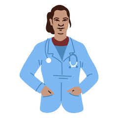 Fototapeta premium Doctor with hands in her pockets