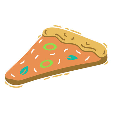 Pizza shaped pool float