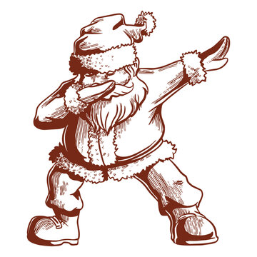 Santa Claus dab gesture