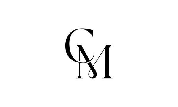 Minimalist CM MC Monogram Logo Collection for Luxury Branding