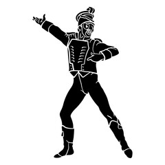 Fototapeta premium Nutcracker ballet cut out