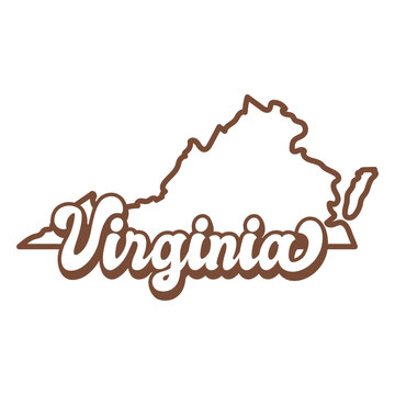 The state of virginia is shown