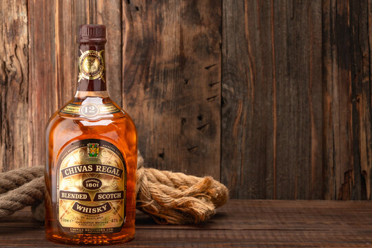 Chivas Regal whiskey old bottle 12 years	