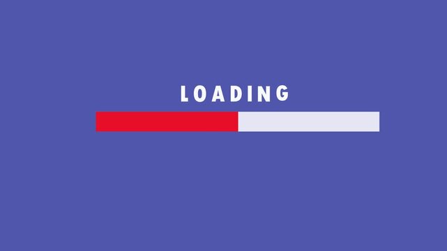 Loading progress bar animation, Animated progress bar with orchid color background....