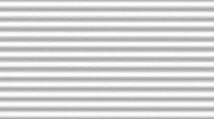 Fototapeta premium Horizontal scanlines glitch effect overlay, VHS screen lines, TV static interference pattern. Retro CRT monitor noise texture isolated on white. Motion blur speed stripes for video transition effects.