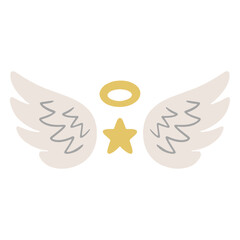 Fototapeta premium Angel wings icon png