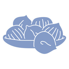 Fototapeta premium Delicate dumpling illustration