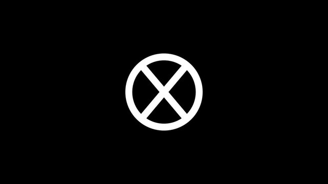 Cross symbol animation icon for delete action and rejection notice,Abstract black background with subtle light flares and textures dark texture flare glow energy dark texture flare glow energy