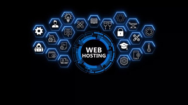 Futuristic Technology Projector Showcasing Web Hosting Solutions, Digital Server Management, and Interactive Cloud Infrastructure Tools for Modern Enterprises