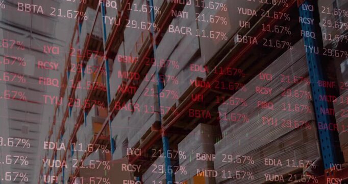 Stock market data processing against warehouse in background