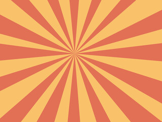 Obraz premium Bold Radial Beam Sunburst Retro Energy Design Backdrop