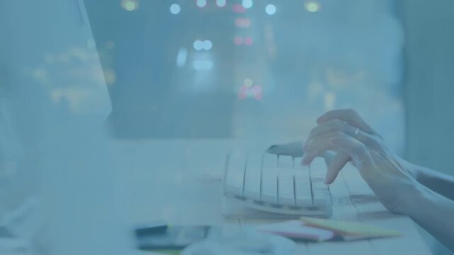 Animation of road over hands using computer