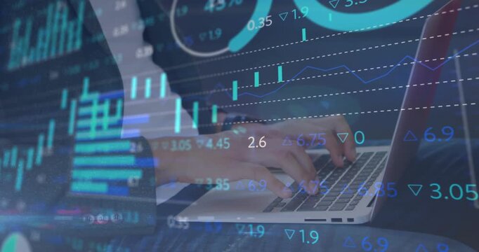 Animation of financial data processing over payment terminal