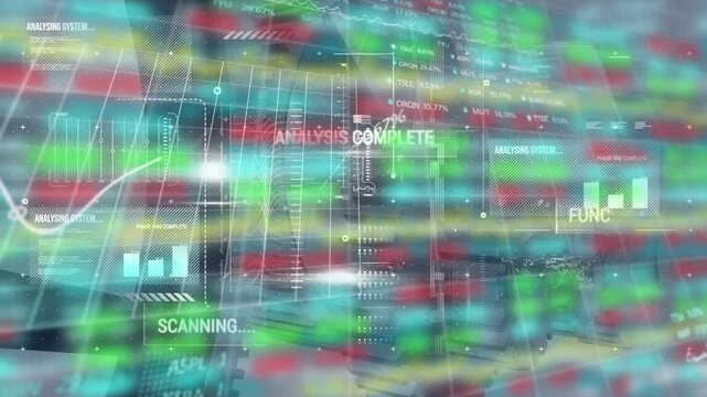 Animation depicts teamwork, growth, and data analysis in business through gears and graphs.