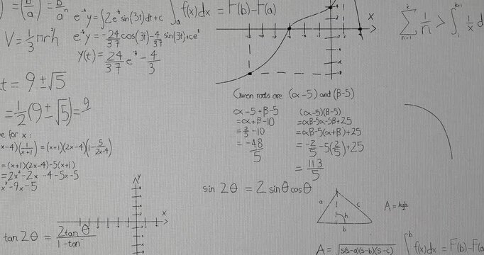 Animation of mathematical formulae and data processing