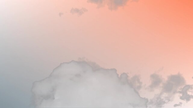 Animation of sky full of moving clouds