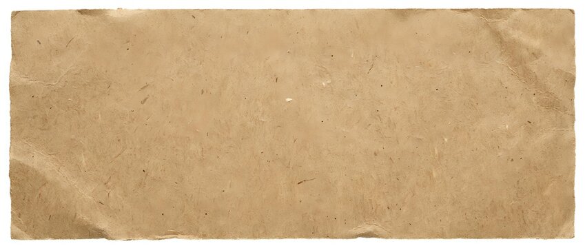 Natural brown kraft paper texture with rough torn edges and organic fiber patterns for packaging and eco-friendly design projects.