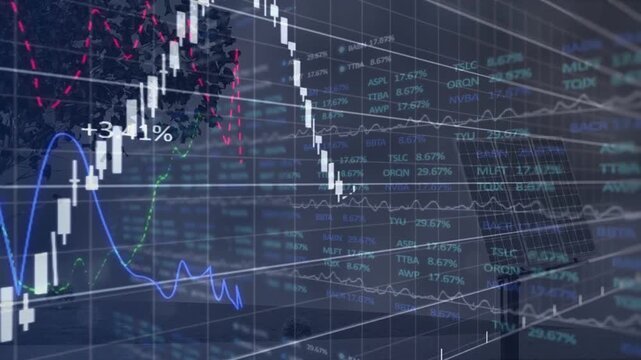 Finance chart appearing over field, dipping then rounding then rallying, tracking solar panel gains