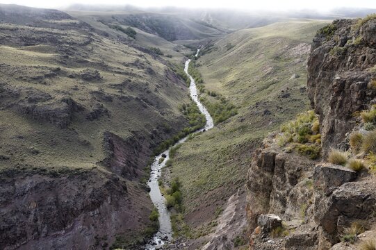 Arid landscape, Coyhaique Alto, Aysen Region, Patagonia, Chile
