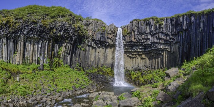 Svartifoss, Hike Waterfall Circuit, Skaftafell NP, Austurland, Iceland