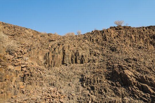 Organ pipes, basalt, Damaraland, Namibia