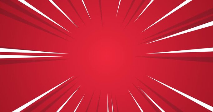 高速レッドスピードライン集中線ビデオ
