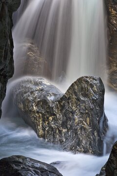 Grossarlerarche Stream flowing through the Liechtensteinklamm (Liechtenstein Gorge), St. Johann im Pongau, Salzburg, Austria, Europe