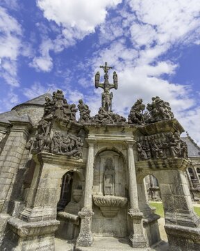 Calvary of the Church of Guimiliau, D&eacute;partement Finist&egrave;re, France