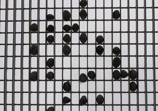 Small stones, iron grate, Langanes Peninsula, Iceland