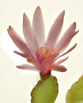 Pink cactus flower, houseplant, Austria