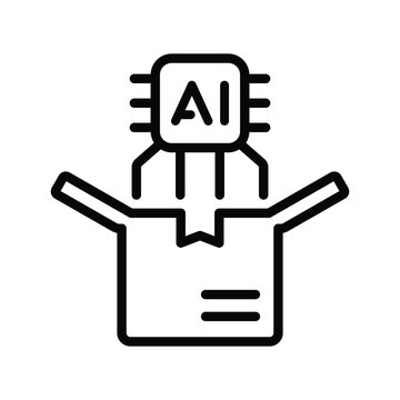 Ai parcel icon