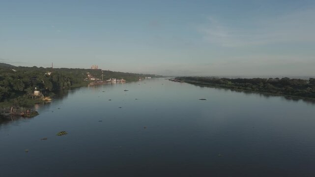 Cuiab&aacute; river close to the city of Corumb&aacute; in the State of Mato Grosso do sul, Brasil.