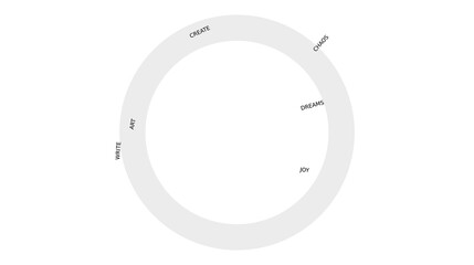 Naklejka premium Gray, circular, vector graphic element, ring shape, design template