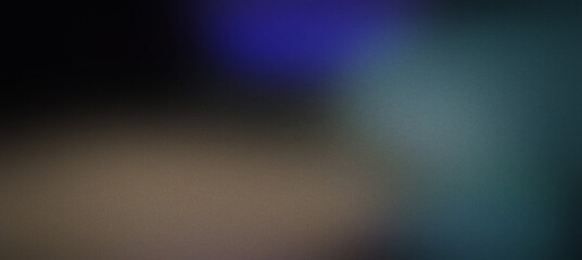 Obraz premium Abstract grainy background, with blurred gradients, of deep blue, charcoal black, and, muted earthy brown, tones in a, soft, out-of-focus composition