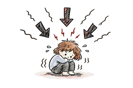 Icon visualization naive stress image under vector imperfect composition shrinking generation simple