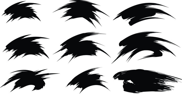 elegant black Brash vector illustration